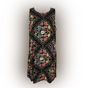 Maurices Dress Women’s L Floral Sleeveless Midi Cottagecore Bohemian